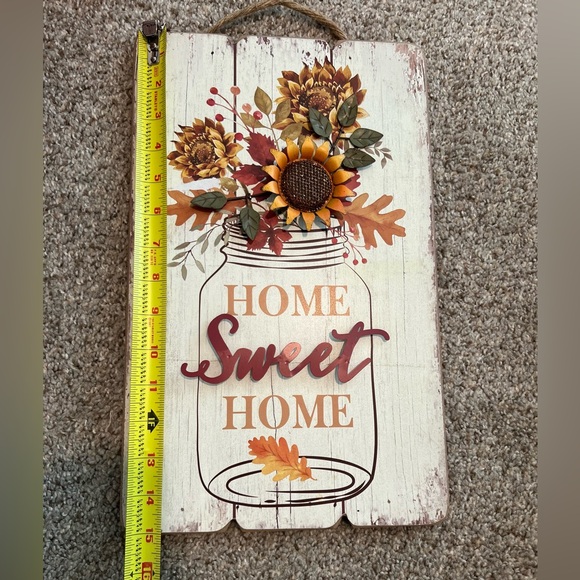 Sunflower Autumn Home Sweet Home Wall Decor Sign - Picture 4 of 6